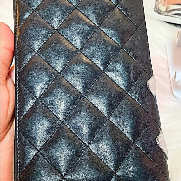 π₯LOW START-π₯π₯CHANEL Combon Line Lambskin Long Bifold Wallet - Picture 15 of 16